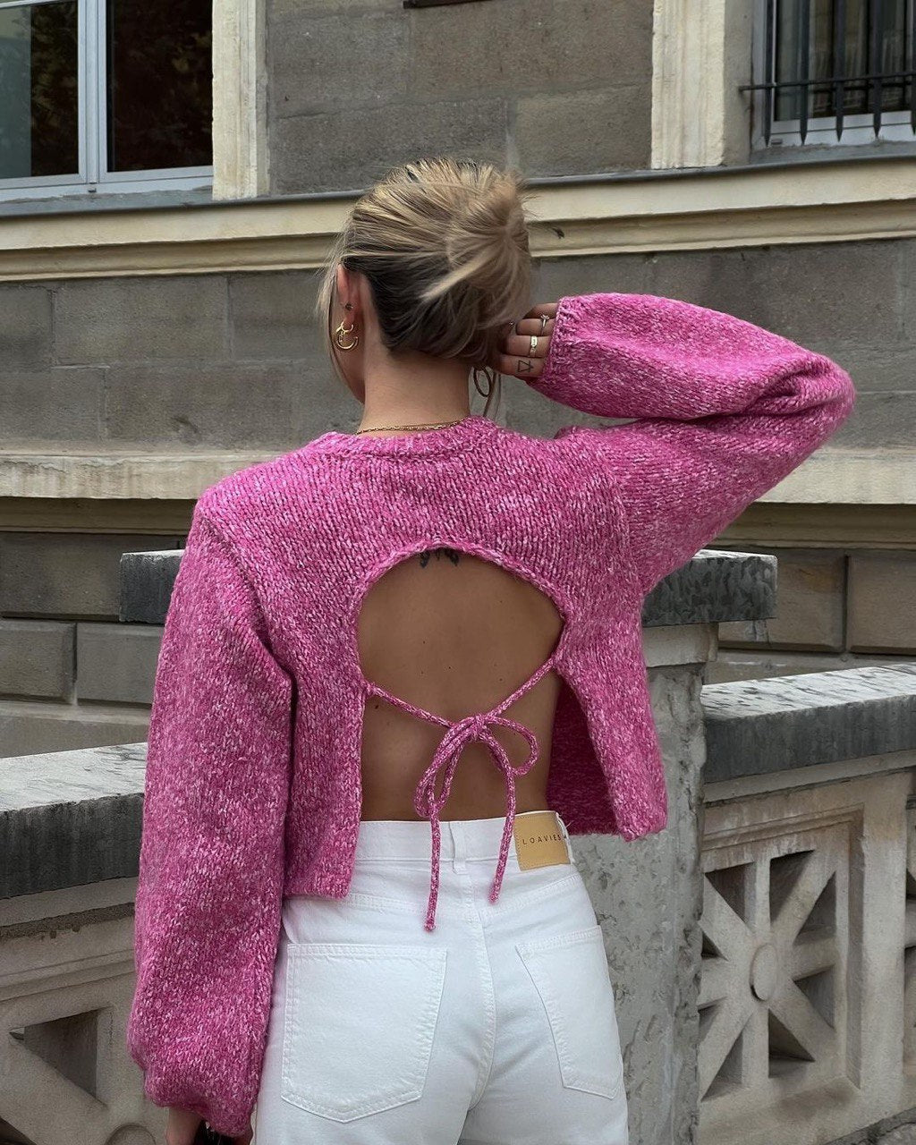 ZORA BACKLESS KNITWEAR